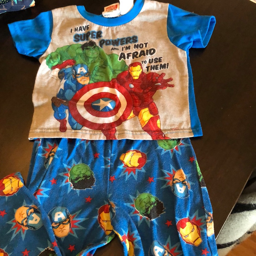 Super hero pajamas set